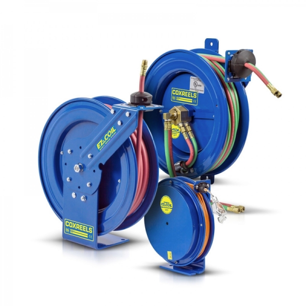 CoxReel - 110V motorized industrial hose reel 3/4 x 200' spool