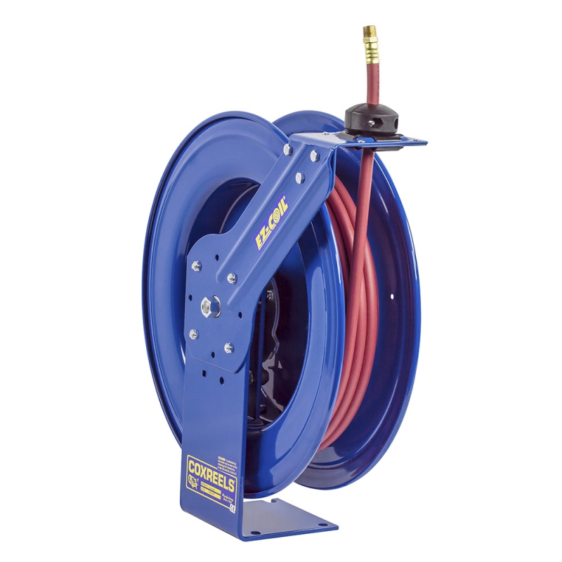 Coxreels - EZ-PC13-5016-E - Safety Spring Rewind Power Cord Reel: Incand Cage Light 50' Cord 16AWG