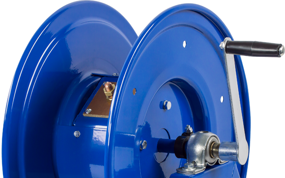 Coxreels 1125WCL-6-C Large Capacity Bevel Geared Hand Crank Welding Cable  Reel | 1125WCL Series | #2 Cable Gauge | 300' Cable Capacity | 450 Amps