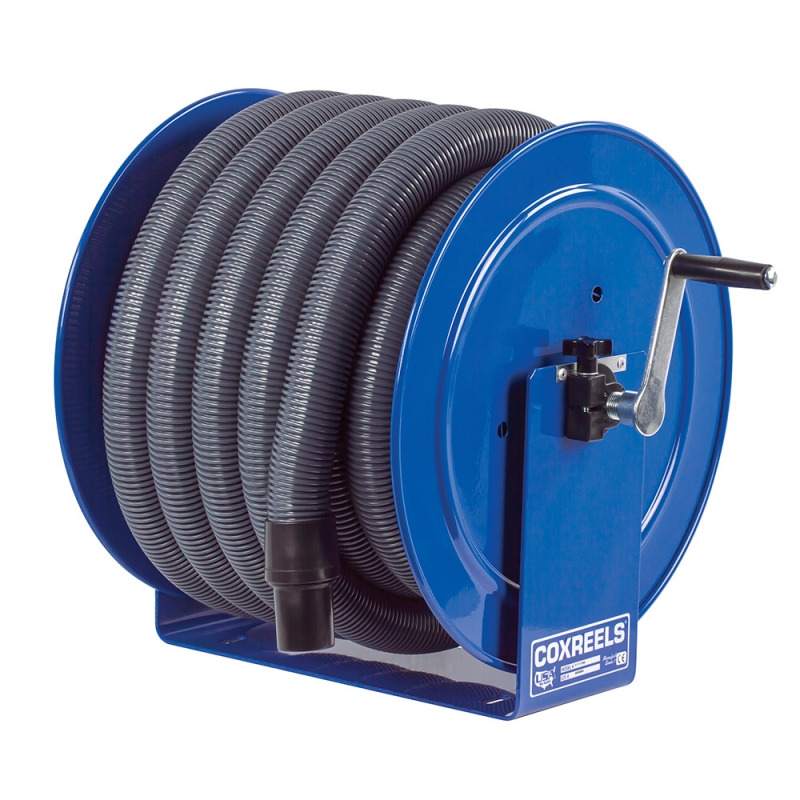 Vacuum Hose Reel - Hand Crank - 50' Length Capacity